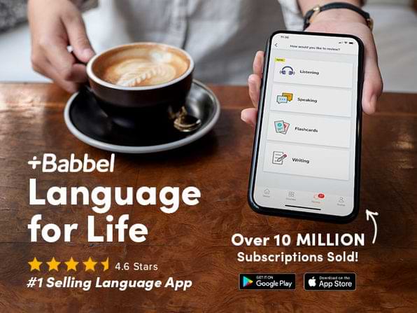 Babbel Language Learning lifetime subscription