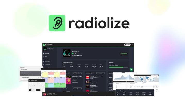 Radiolize (Lifetime deal). Create, broadcast, and manage your online radio station over the cloud with this simple, all-in-one tool