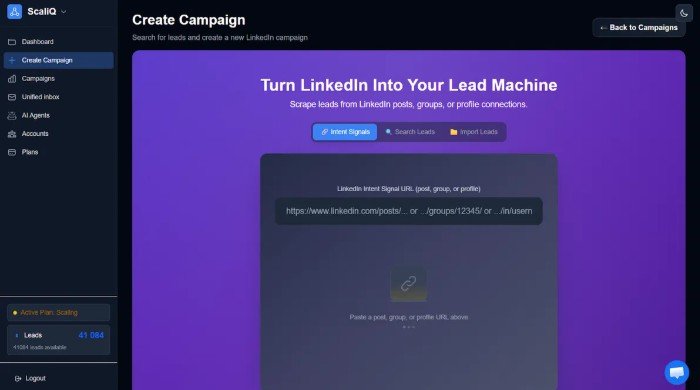 ScaleIQ - LinkedIn outreach tool